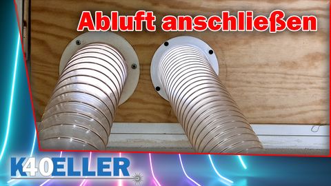 K40 Laser Abluft anschließen