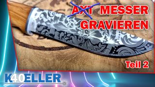 Messer gravieren mit dem Faserlaser