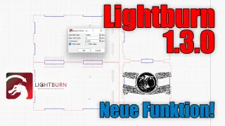 Lightburn 1.3.0.1 - Slots und Tabs für Materialstärke
