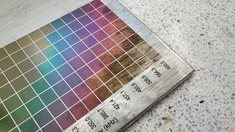 Farbe Faserlaser Edelstahl