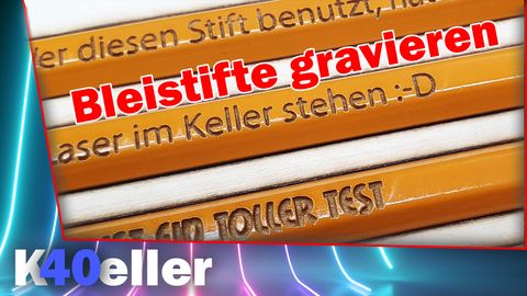 Stifte mit dem K40 Laser beschriften
