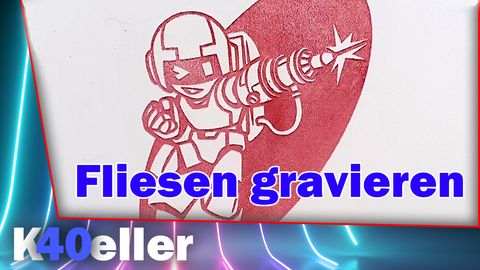 Fliesen gravieren lasern CO2 Laser