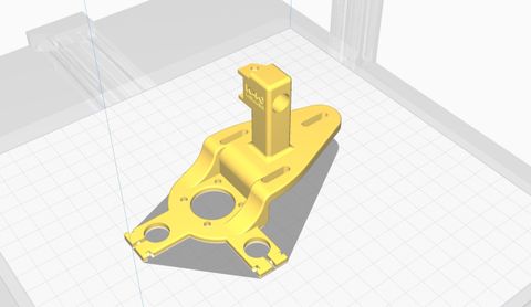 Cloudray Laserkopf-Halterungen vom K40 Keller - Mit Schleppkette und Diodenlaser Halter.