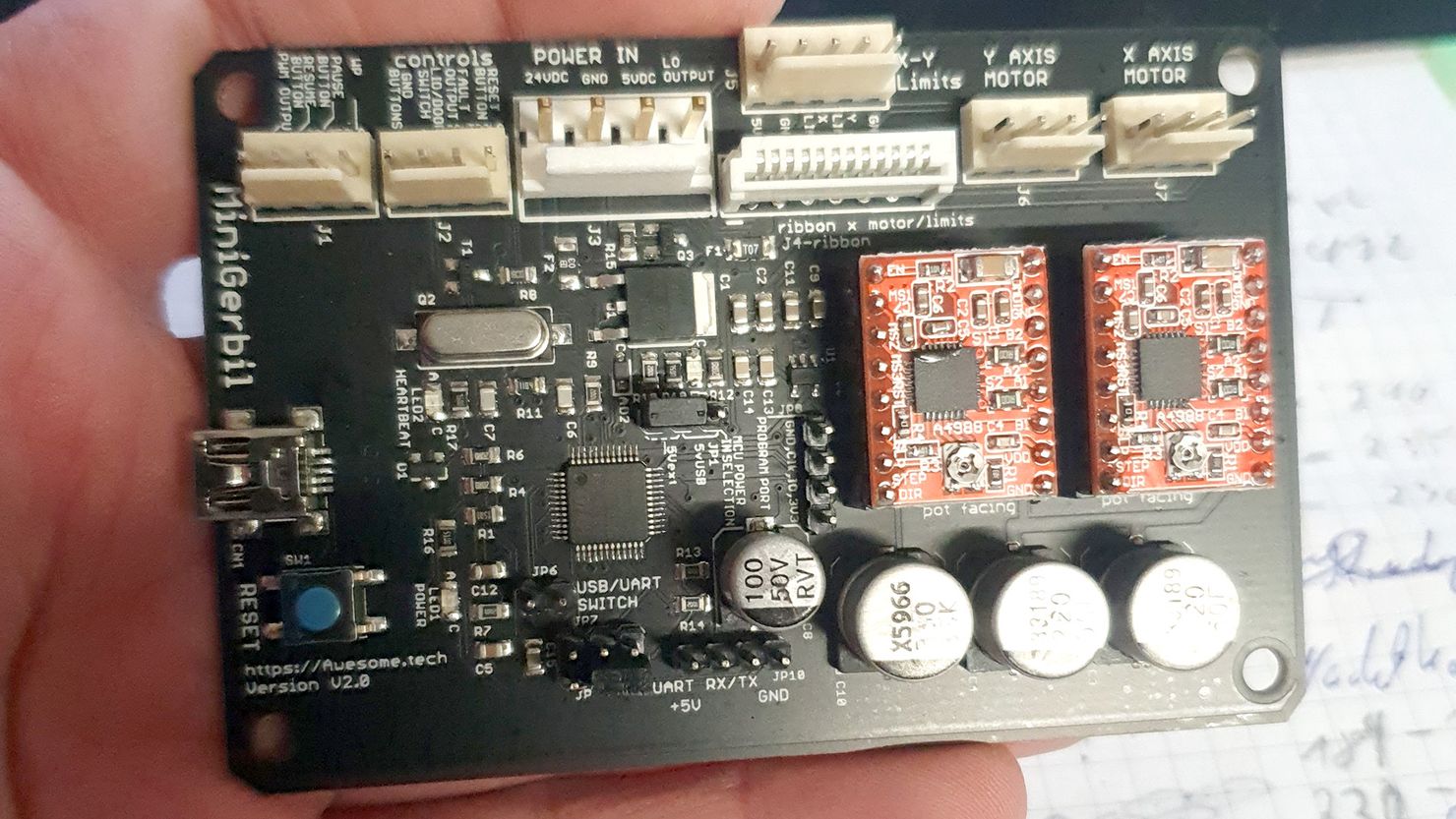 Mini Gerbil für den K40 Laser