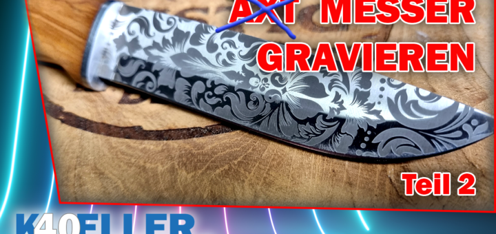 Messer gravieren mit dem Faserlaser